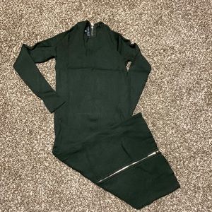 Dynamite Green Ribbed Dress